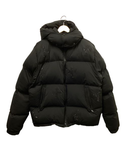 unknown（アンノーン）unknown (アンノウンロンドン) RHINESTONE PUFFER JACKET ブラック サイズ:Lの古着・服飾アイテム