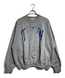 TTT MSW（ティー）の古着「24SSCollege logo crew neck sweat」｜グレー