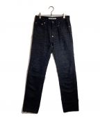 JOHN LAWRENCE SULLIVANジョン ローレンス サリバン）の古着「Crash Denim 5POCKET Pants」｜ブラック