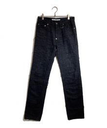 JOHN LAWRENCE SULLIVAN（ジョン ローレンス サリバン）の古着「Crash Denim 5POCKET Pants」｜ブラック