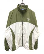 UMBRO×HUFアンブロ×ハフ）の古着「PANEL TRACK JACKET」｜グリーン