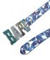 A BATHING APE (アベイシングエイプ) ABC CAMO BAPE LEATHER BELT ブルー サイズ:XL 95/38：20000円