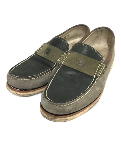 Timberland（ティンバーランド）Timberland (ティンバーランド) stussy (ステューシー) Vibram Wedge Loafer グレー サイズ:10の古着・服飾アイテム