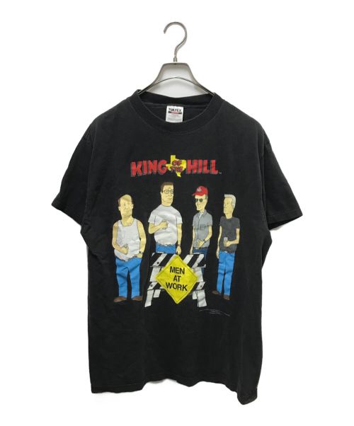 KING OF THE HILL（キング オブ ザ ヒル）KING OF THE HILL (キング オブ ザ ヒル) プリントTシャツ ブラック サイズ:Lの古着・服飾アイテム