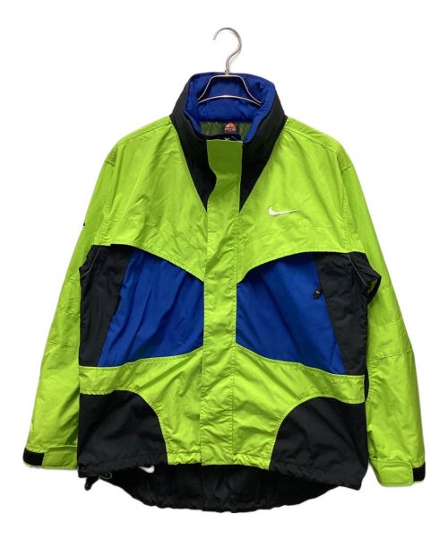 NIKE ACG（ナイキエージーシー）NIKE ACG (ナイキエージーシー) 00’Sナイロンジャケット ブルー×グリーン サイズ:Mの古着・服飾アイテム