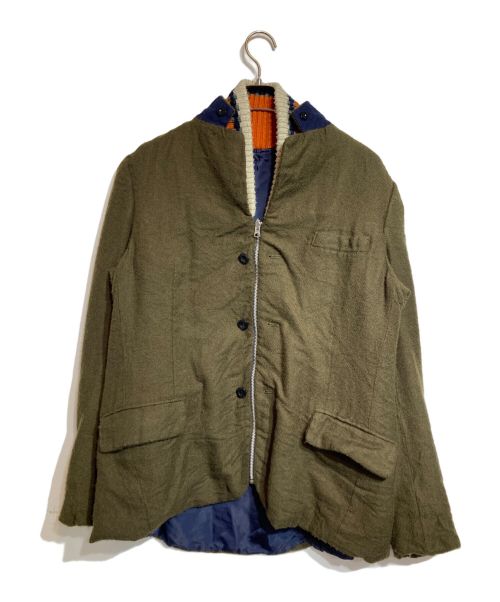 sacai（サカイ）sacai (サカイ) Solid Shrivel Jacket オリーブ サイズ:Mの古着・服飾アイテム