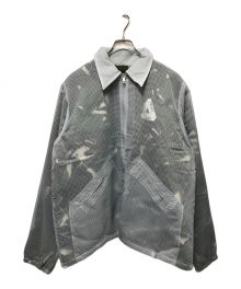 BEAMS PLUS×PALACE（ビームスプラス×パレス）の古着「別注COACH JACKET FLEECE LINED CAMO」｜グレー×オリーブ