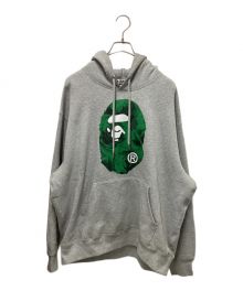 A BATHING APE（アベイシングエイプ）の古着「Floral Solid Camo Pullover Hoodie」｜グレー