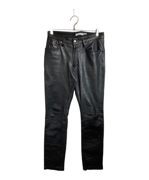 nonnative（ノンネイティブ）nonnative (ノンネイティブ) レザー5ポケットパンツ ブラック サイズ:1の古着・服飾アイテム