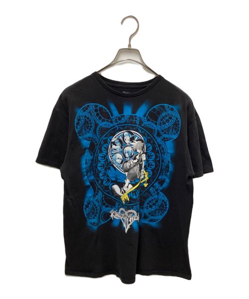 KINGDOM hearts（キングダムハーツ）KINGDOM hearts (キングダムハーツ) プリントTシャツ ブラック サイズ:Lの古着・服飾アイテム