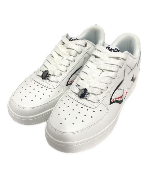 A BATHING APE（アベイシングエイプ）A BATHING APE (アベイシングエイプ) BAPE STA SHARK ホワイト サイズ:26cmの古着・服飾アイテム