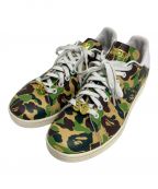 A BATHING APE×adidasアベイシングエイプ×アディダス）の古着「STAN SMITH ABC CAMO」｜オリーブ