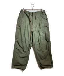 gold（ゴールド）の古着「LIGHT BACKSATIN OVER CARGO PANTS」｜グリーン