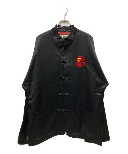 A BATHING APE（アベイシングエイプ）A BATHING APE (アベイシングエイプ) YEAR OF DRAGON CHINA JACKET ブラック サイズ:Lの古着・服飾アイテム