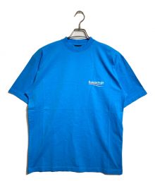 BALENCIAGA（バレンシアガ）の古着「ダメージ加工ロゴTEE」｜ブルー