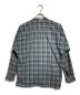 ISSEY MIYAKE (イッセイミヤケ) バンドカラーチェックシャツ グレー サイズ:M：15000円