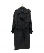 adidasアディダス）の古着「SLEEK LOOSE FIT LONG TRENCH COAT」｜ブラック