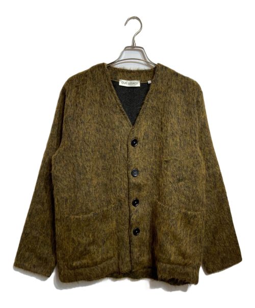 OUR LEGACY（アワーレガシー）OUR LEGACY (アワーレガシー) CARDIGAN OLIVE MELANGE MOHAIR ブラウン サイズ:46 未使用品の古着・服飾アイテム