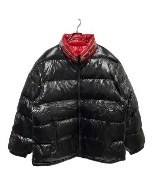 SUPREME（シュプリーム）SUPREME (シュプリーム) SHINY REVERSIBLE PUFFY JACKET ブラック×レッド サイズ:XLの古着・服飾アイテム