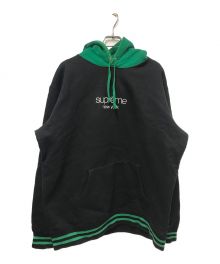 SUPREME（シュプリーム）の古着「Classic Logo Hooded Sweatshirt」｜ブラック×グリーン