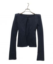 ANS DOTSLOEVNER (アンス ドッツローヴナー) Shoulder cardigan ネイビー サイズ:なし