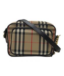 BURBERRY（バーバリー）の古着「ノバチェックカメラバッグ」｜ベージュ