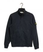 STONE ISLANDストーンアイランド）の古着「ロゴパッチスウェットトラックジャケット」｜ブラック