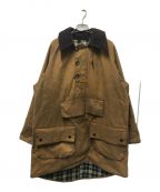 Barbourバブアー）の古着「90’SLONGSHOREMAN プルオーバーオイルドコート」｜ブラウン