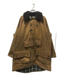 Barbour（バブアー）の古着「90’SLONGSHOREMAN プルオーバーオイルドコート」｜ブラウン