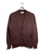 STUDIO NICHOLSONスタジオ ニコルソン）の古着「AIRE ENGLISH LAMBSWOOL 7GG CARDIGAN」｜パープル