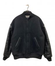 COOTIE PRODUCTIONS (クーティープロダクツ) Wool Melton Error Fit Stadium Jacket ブラック サイズ:SMALL