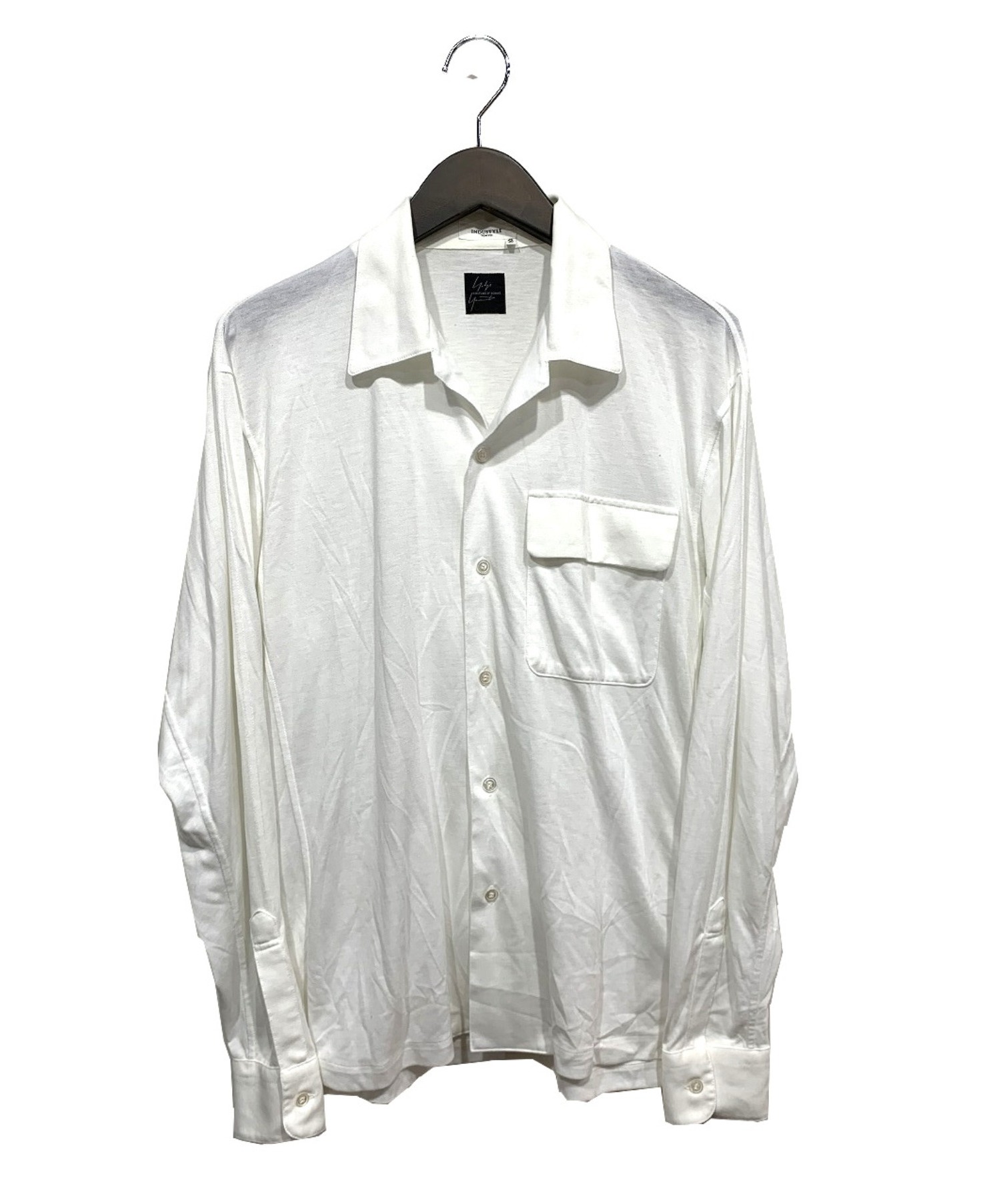 YOHJI YAMAMOTO COSTUME D’HOMME (ヨウジヤマモトコスチュームドオム) オープンカラーシャツ ホワイト サイズ:2 春物