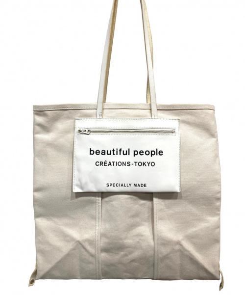 中古 古着通販 Beautiful People ビューティフルピープル キャンバストートバッグ アイボリー ブランド 古着通販 トレファク公式 Trefac Fashion