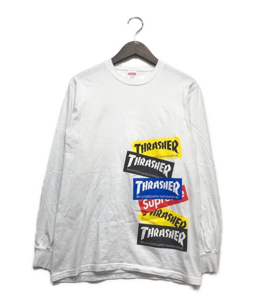 格安 シュプリーム Thrasher Multi Logo LS Tee Tシャツ/カットソー(七