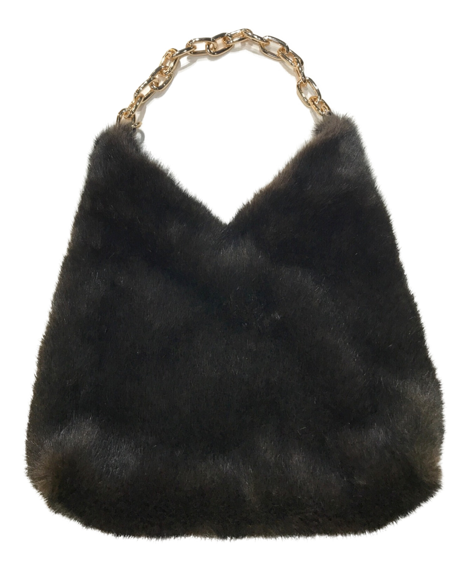 《未使用品》ドゥーズィエムクラス A POINT ETCFAKE FUR BAG