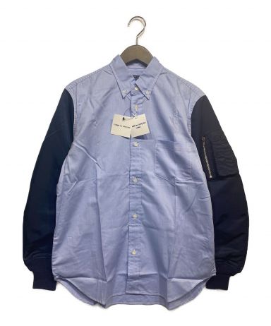 [中古]COMME des GARCONS HOMME(コムデギャルソン オム)のメンズ トップス ナイロンスリーブオックスシャンブレーシャツ