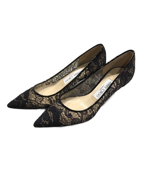 中古・古着通販】JIMMY CHOO (ジミーチュウ) レースヒールパンプス