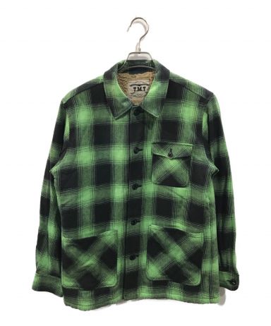 [中古]TMT(ティーエムティー)のメンズ アウター・ジャケット OMBRE PLAID MICRO SHEEP BOA JACKET　オンブレ  マイクロ シープ ボア ジャケット