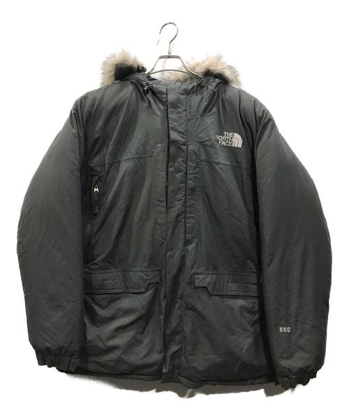 THE NORTH FACE（ザ ノース フェイス）THE NORTH FACE (ザ ノース フェイス) ファー付ダウンジャケット グレー サイズ:XLの古着・服飾アイテム