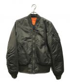 ALPHAアルファ）の古着「MA-1 TIGHT FLIGHT JACKET」｜グリーン