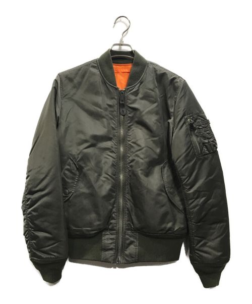 ALPHA（アルファ）ALPHA (アルファ) MA-1 TIGHT FLIGHT JACKET グリーン サイズ:Mの古着・服飾アイテム