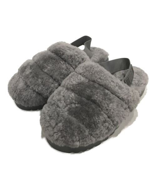 UGG（アグ）UGG (アグ) SUPER FLUFF SLIPPER ボアスリッパー グレー サイズ:26㎝の古着・服飾アイテム