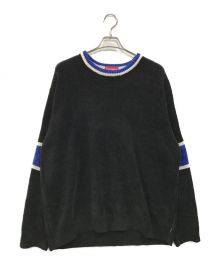 SUPREME（シュプリーム）の古着「22AW Stripe Chenille Sweater」｜ブラック×ブルー