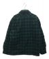 BEDWIN × WOOLRICH (ベドウィン×ウールリッチ) BUFFALO CHECK PADDED JACKET ウールチェックジャケット グリーン サイズ:3：6800円