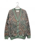 WACKO MARIAワコマリア）の古着「19AW LEOPARD MOHAIR CARDIGAN」｜グリーン×オレンジ