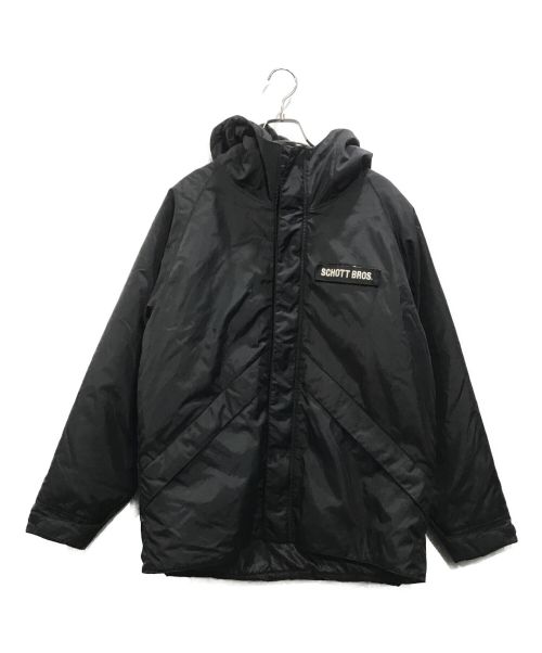 Schott（ショット）Schott (ショット) HOODED JACKET ブラック サイズ:XLの古着・服飾アイテム