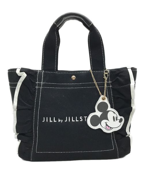 JILL BY JILLSTUART（ジル バイ ジルスチュアート）JILL BY JILLSTUART (ジル バイ ジルスチュアート) Mickeyシリーズ フリルトート小 ブラックの古着・服飾アイテム