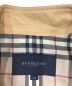 中古・古着 BURBERRY LONDON (バーバリー ロンドン) 裏ノヴァチェックラムレザーライダースジャケット ベージュ サイズ:40：14800円