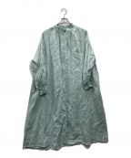 Samansa Mos2サマンサモスモス）の古着「35TH スローリネンスカーフ刺繍ワンピース」｜グリーン