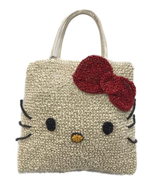 ANTEPRIMA（アンテプリマ）ANTEPRIMA (アンテプリマ) HELLO KITTY (ハローキティ) HELLO KITTY 3D WIREBAG アイボリーの古着・服飾アイテム